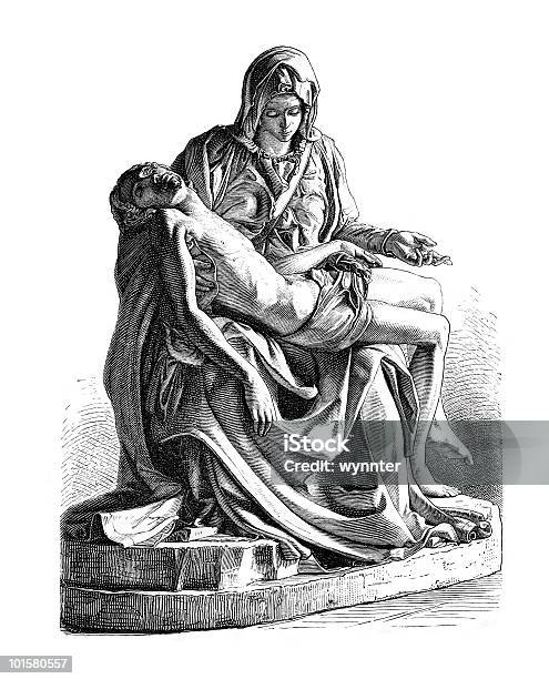 Pietà Di Michelangelo - Immagini vettoriali stock e altre immagini di Pietà - Pietà, Gesù Cristo, Vergine Maria