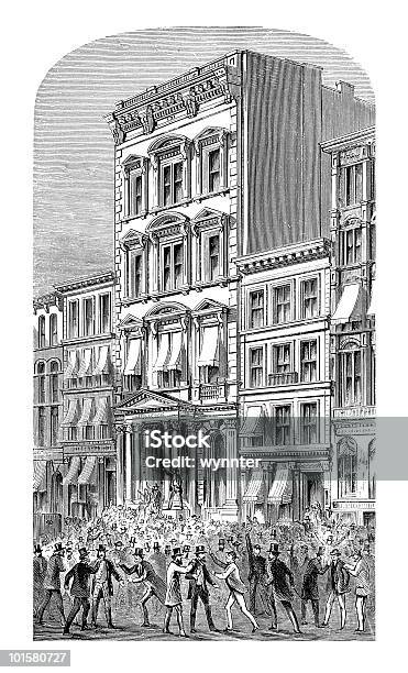 월 스트리트 패닉 1873 월 가에 대한 스톡 벡터 아트 및 기타 이미지 - 월 가, 겁먹은, 뉴욕 증권 거래소