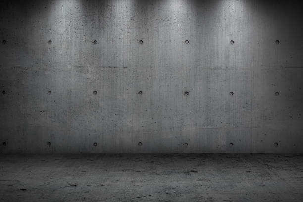 istock concrete wall building dark strong room  for background 1015823436