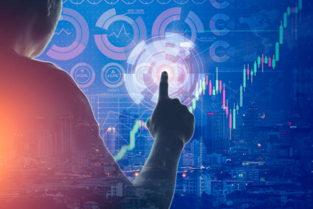istock businessman touching select digital panel overlay with modern city for data technology communication concept 1015823800
