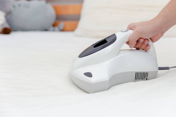 Table top vacuum cleaner on white background