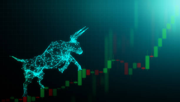 Bull market, Financial and business concept Bull market, Financial and business concept bull market stock pictures, royalty-free photos & images
