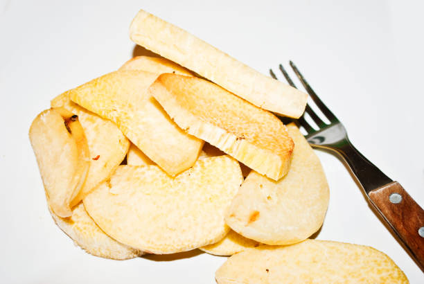 istock African / Caribbean Cuisine: Fried Yam Chips 1015839632