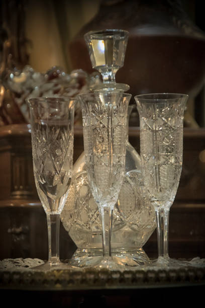 istock Vintage Crystal Glasses 1015839664