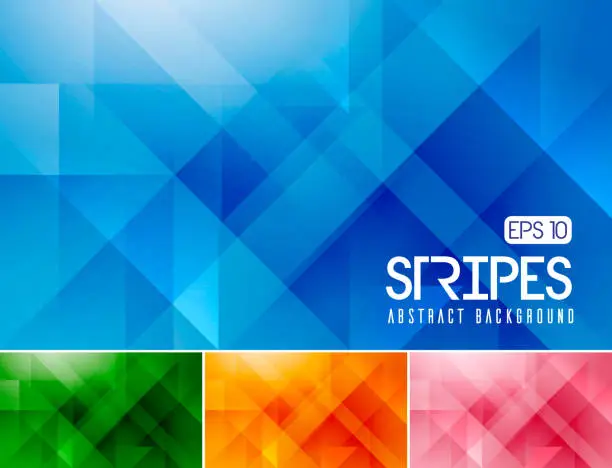 Vector illustration of Fractal stripes abstract background