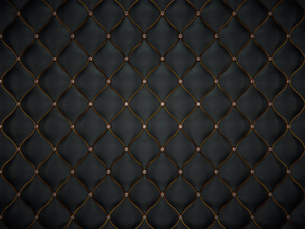 istock Luxury leather pattern with golden wire and diamonds. luxurious and comfort 1015855332