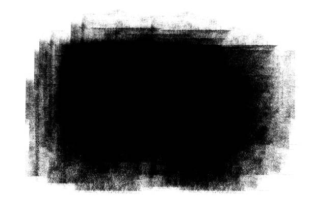 istock Black color graphic patches brush strokes design effect element for background 1015858638