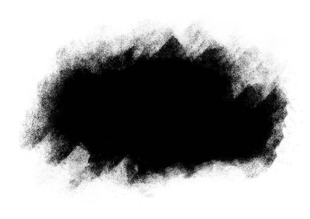 istock Black color graphic patches brush strokes design effect element for background 1015858664