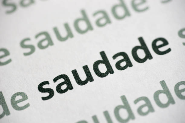 istock word saudade printed on paper macro 1015859050
