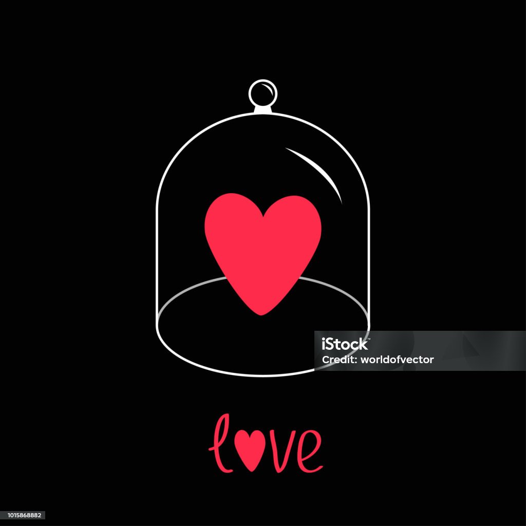 Trái Tim Màu Hồng Nắp Đậy Chuông Thủy Tinh Một Nửa Mái Vòm Nắp Cầu ...