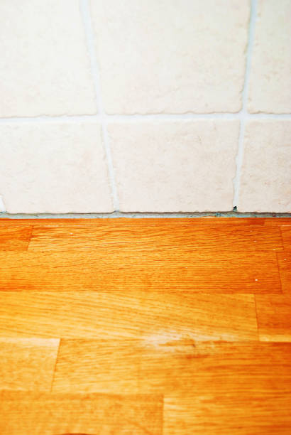 istock Brown Wooden Tile Floor, Wall, Fence 1015874986