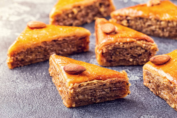 istock Homemade baklava with nuts and honey 1015890256