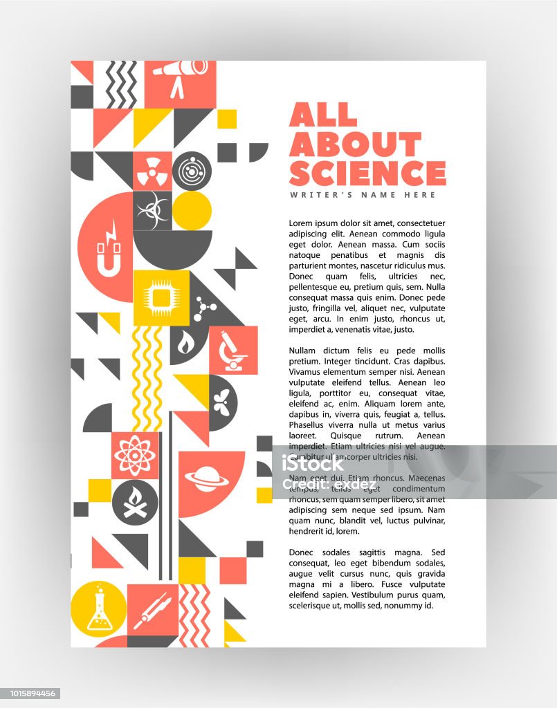 Science 6 Page Design Science Page With Shape Design Stock Illustration - Download Image Now ...