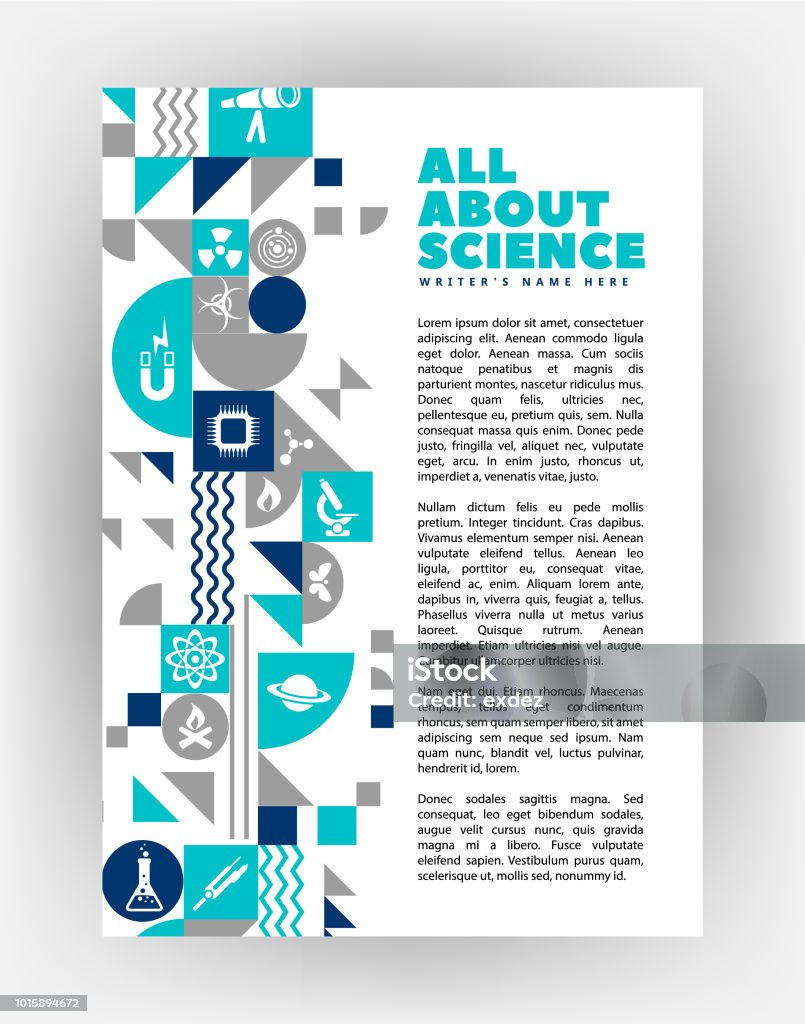 Science 6 Page Design Science Page With Shape Design Stock Illustration - Download Image Now ...