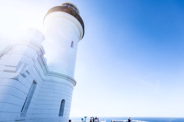 The light house in Byron Bay ,Australia . stock photo