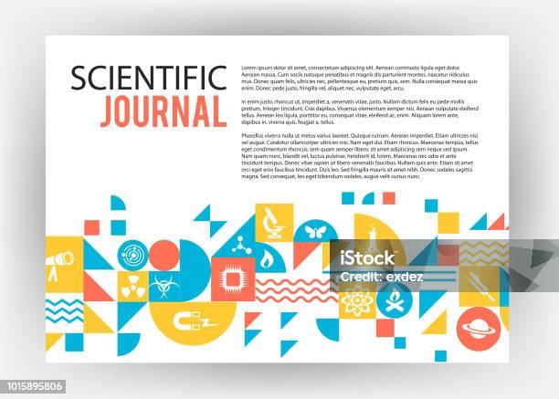 Science Background Page Design Science Page With Shape Design Stock Illustration - Download Image Now ...
