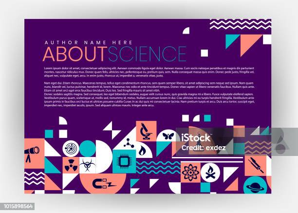 Science 6 Page Design Science Page With Shape Design Stock Illustration - Download Image Now ...