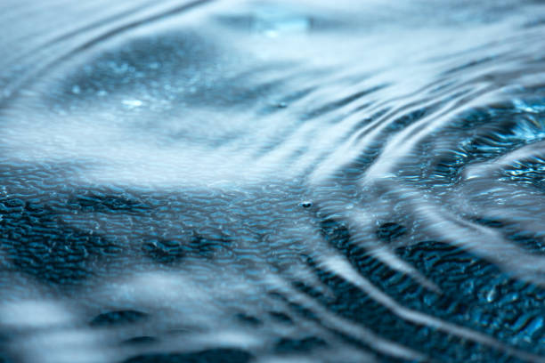 Beautiful wave of blue water