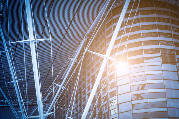 istock Part of steel structure building 1015913810
