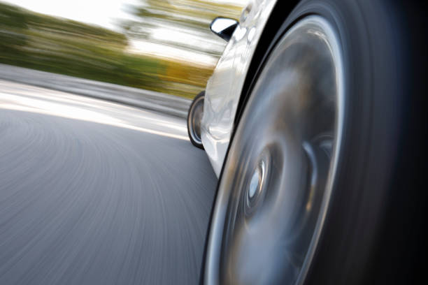istock Sport car driving fast 1015917800