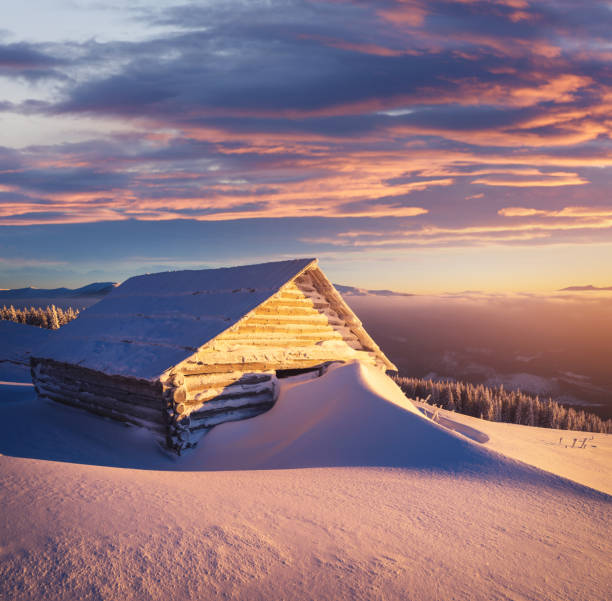 istock Wooden hut in the mountains 1015921582