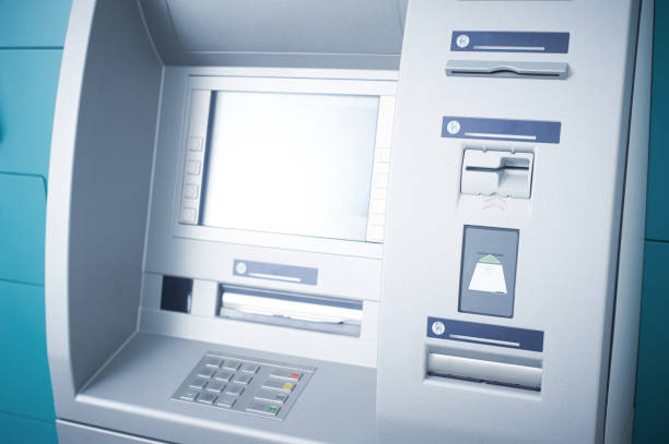 istock An ATM cash machine, operating and functional, no people around 1015927080