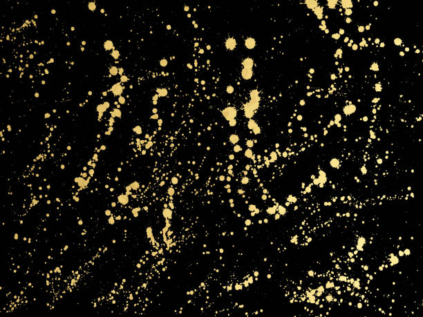 istock Ink golden blots Grunge urban background. Texture Vector. Dust overlay distress grain. Gold paint splatter , dirty,poster for your design. Hand drawing illustration 1015934216