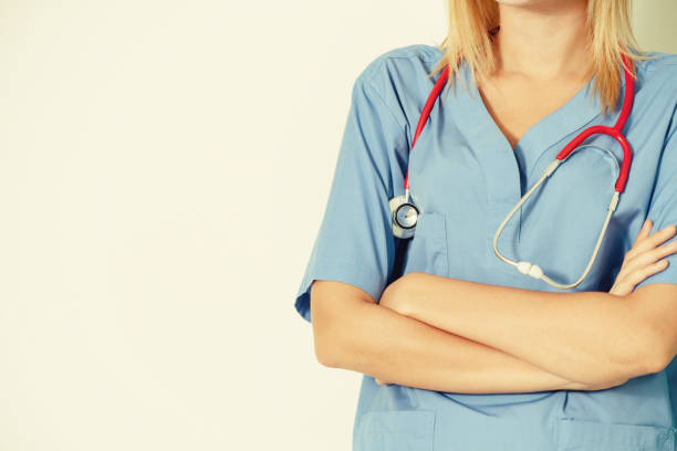 istock Close up confident doctor with arms crossed. 1015938462