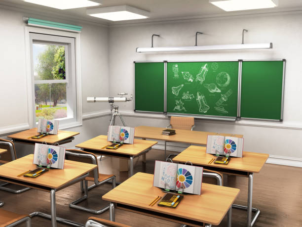 istock Class of astronomy in school lesson 3d render perspective 1015949658