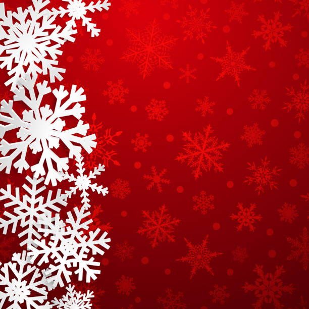 istock Christmas background of snowflakes 1015962060