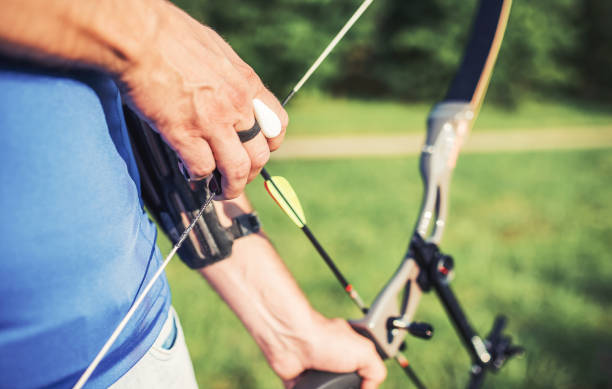istock Archer. Sportsman practicing archery. Sport, recreation concept 1015970008