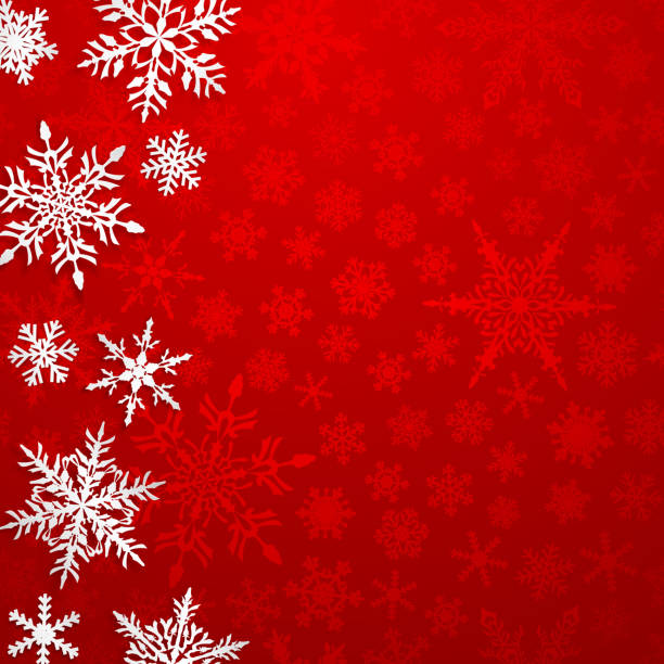 istock Christmas background of snowflakes 1015970738