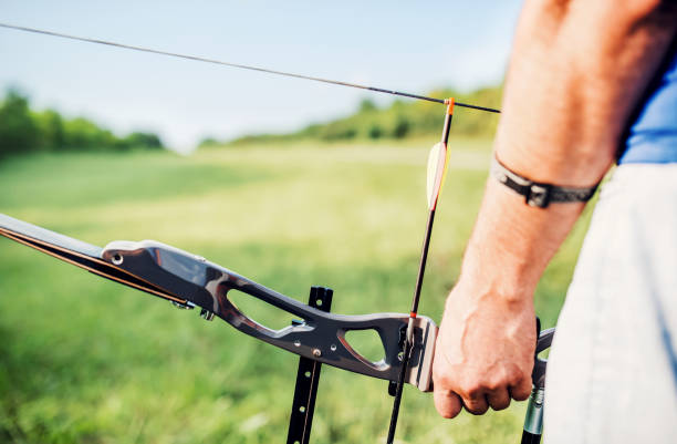 istock Archer. Sportsman practicing archery. Sport, recreation concept 1015976130
