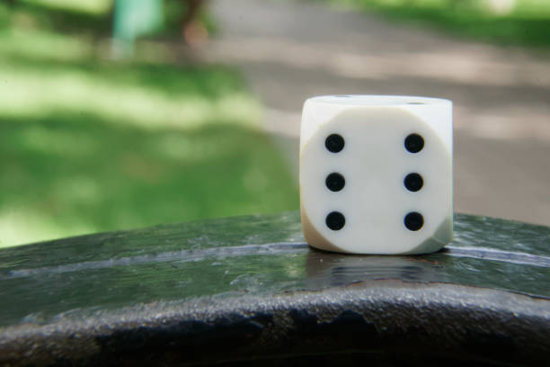 istock Close-up dice with defocused background, chance for winning 1015976184