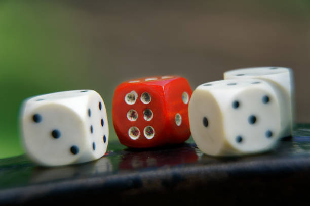 istock Close-up dice with defocused background, chance for winning 1015989324