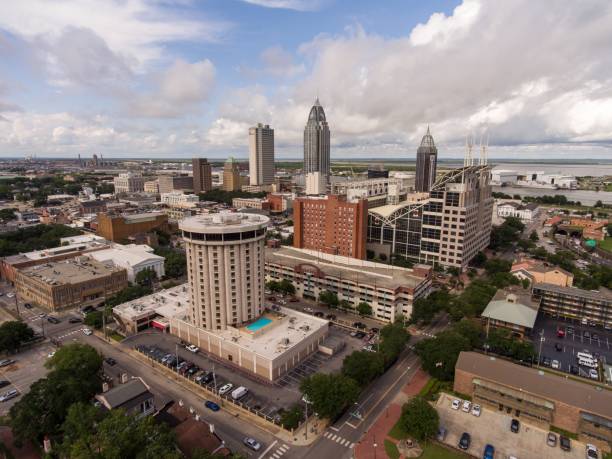 istock Downtown Mobile, Alabama Cityscape 1015994928