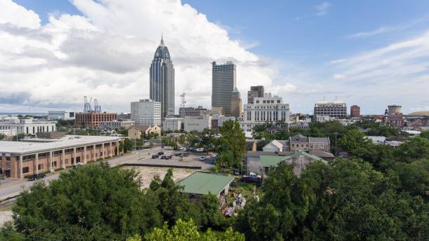 istock Downtown Mobile, Alabama Cityscape 1015994934