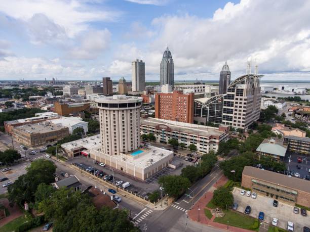 istock Downtown Mobile, Alabama Cityscape 1015995130