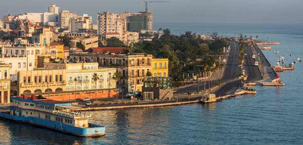 istock Old and New Havana Cuba from water 1015998230