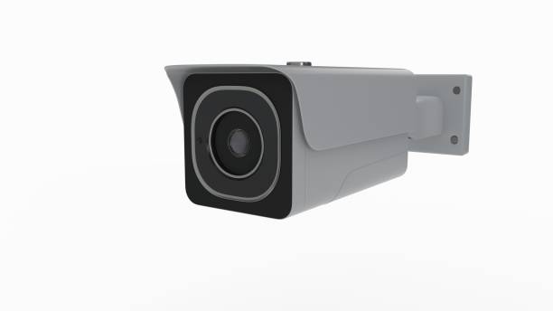 istock 4K Securty Camera of background, 3d render 1015999122