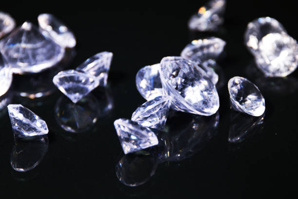 istock Luxury background with diamond. Wedding glamour style. 1016006026