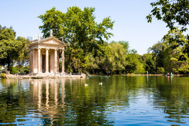 빌라 보르 게 세 공원 italiy 로마 - villa borghese 뉴스 사진 이미지