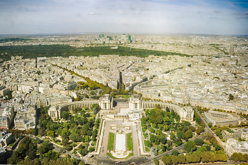 France, Paris, View from the Eiffel tower