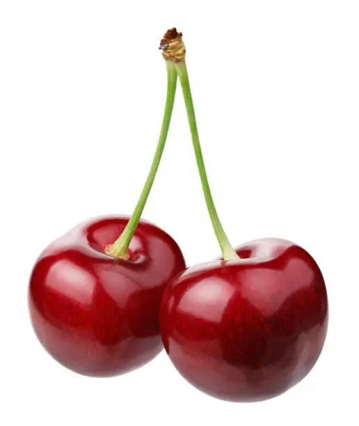 Photo of Cherry isolated on white background