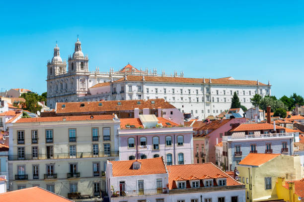 istock Alfama Lisbon Skyline with Sao Vicente de Fora Monastery 1016034882