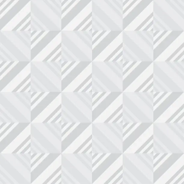 Vector illustration of Concept light gray geometry seamless pattern