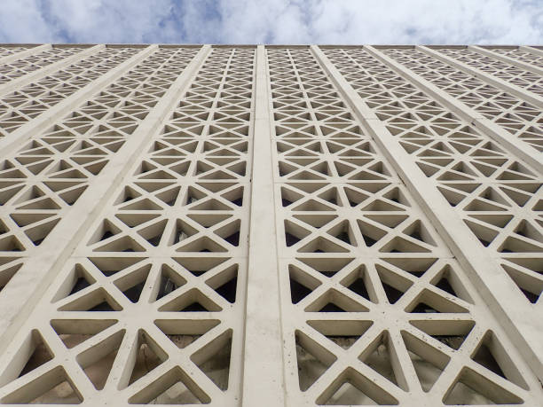 Concrete car park lattice wall