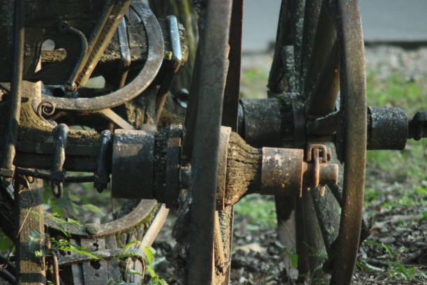 Old rustic Wooden Horse Wagon from Serbia
