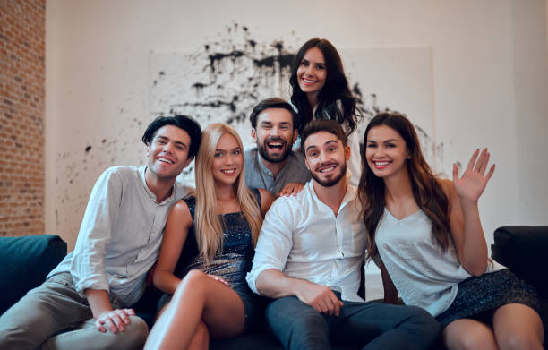 istock Group of young people having party 1016048380