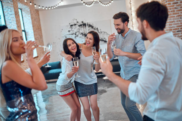 istock Group of young people having party 1016048634